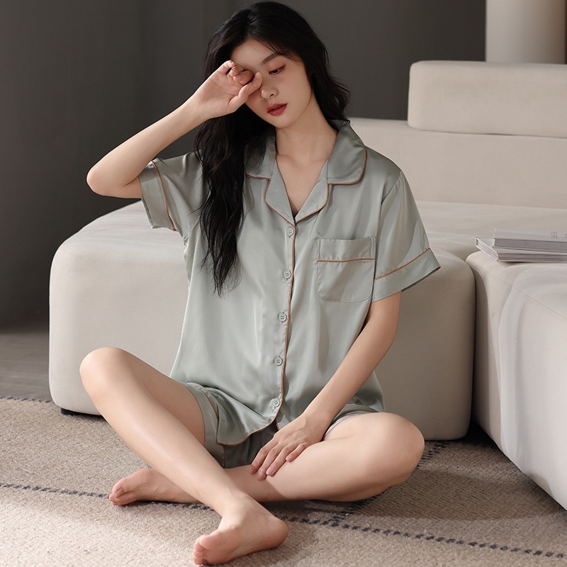 【急速発送】送.料.無.料.薄 い 半袖 半ズボン アイス セット パジャマ ルームウェア