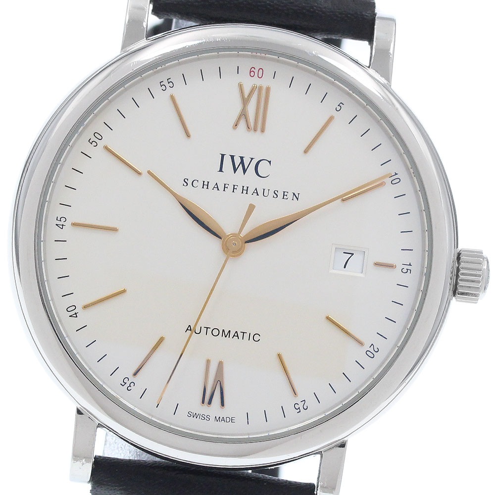 IWC IWC SCHAFFHAUSEN IW356517 ポートフィノ デイト 自動巻き メンズ _962645【中古】