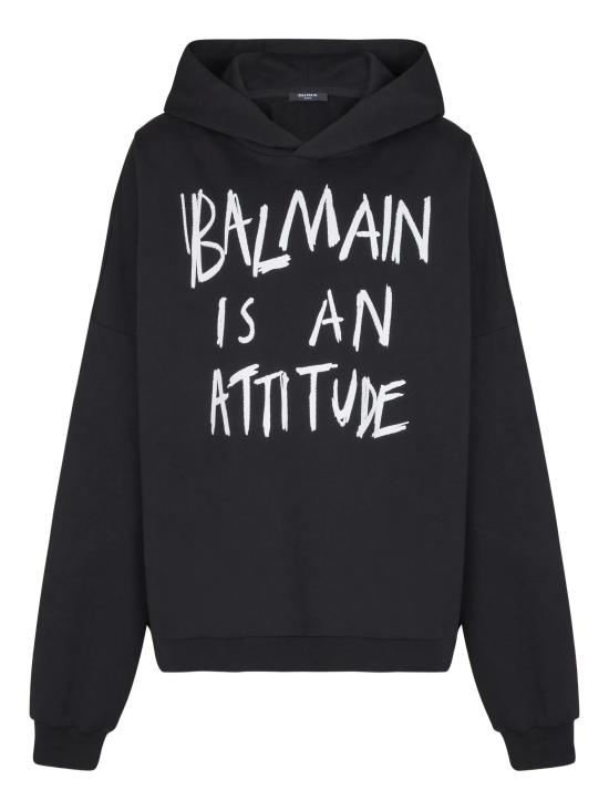 BALMAIN Men Tunic Tops GH1JT250GF40 EAB Black