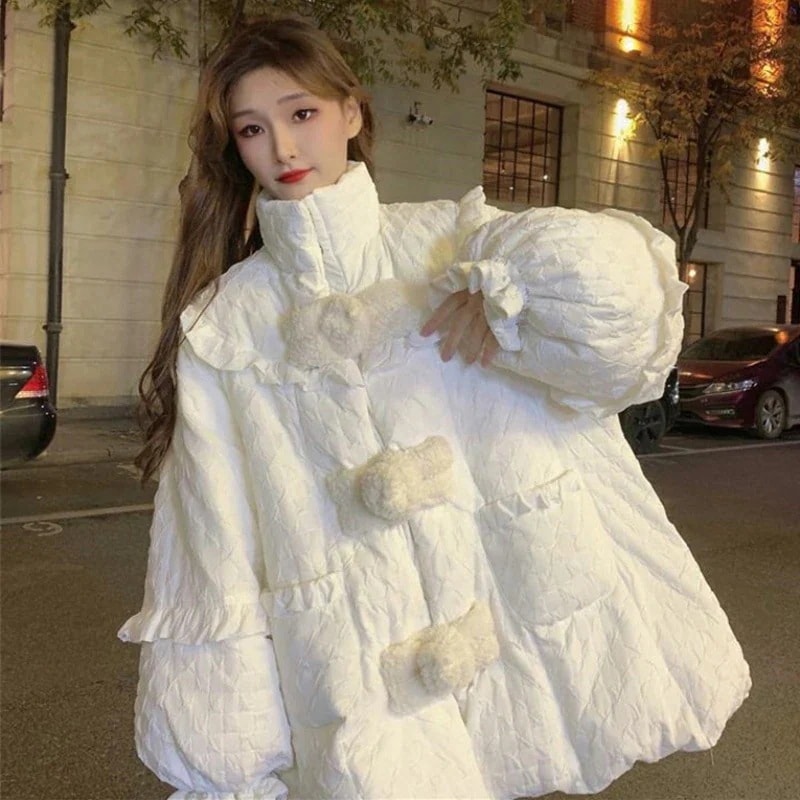 ブレッドコート 冬ジャケット キルティングジャケット 2024冬 小さめ 厚手 冬 中綿コート レディース