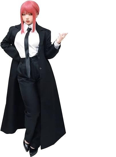 [Sky] ブラック ジャケット セット ネクタイ付き マキマ コスプレ衣装 制服セット