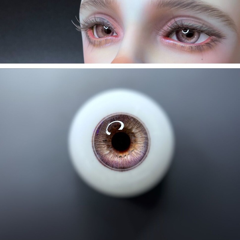 BJD ドール用レジンアイ 樹脂アイ 猫瞳/通常瞳 紫 10mm/12mm/14mm/16mm/18mm SD/MSD/幼SD球体関節人形用アイ