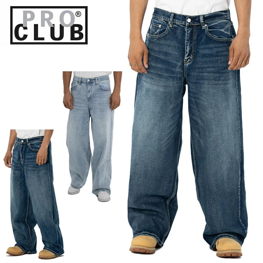 プロクラブ PRO CLUB ファッションライン FASHION LINEHEAVYWEIGHT BAGGY DENIM PANTSヘビーウェイト バギー デニム パンツbr