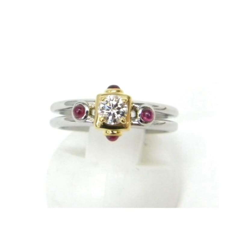 ｸﾘｽﾁｬﾝﾃﾞｨｵｰﾙ 指輪 ﾀﾞｲﾔﾓﾝﾄﾞﾘﾝｸﾞ 0.225ct D.VVS2.EX /Pt950750YG 【中古】(42018)