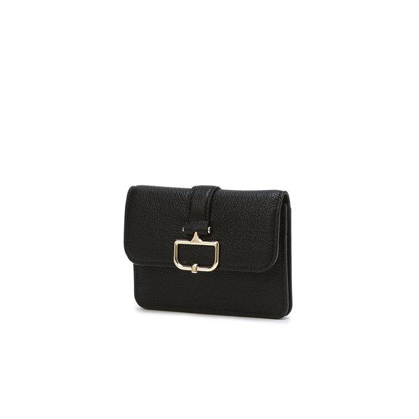 [26SS] [BIRKBECK CHARLOTTE] バークベック シャーロット ブラック D装飾 牛革 カード入れ DCHO6E542BK