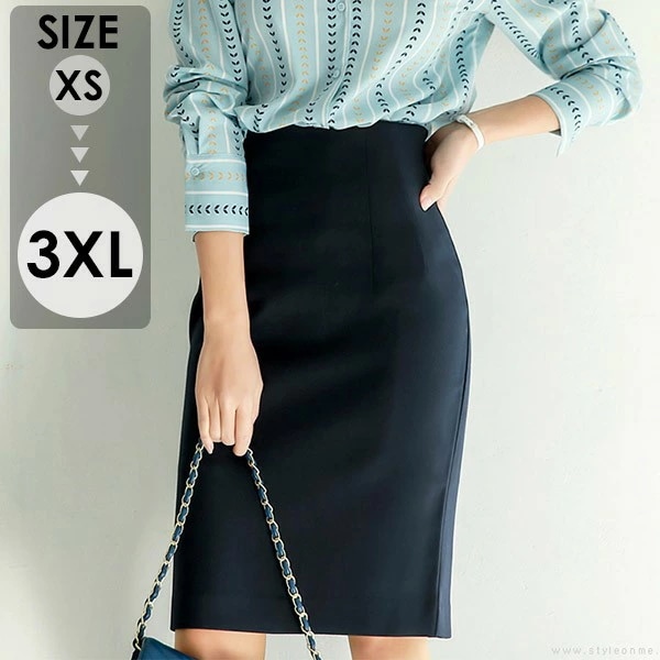タイトスカート ストレッチ スカート レディース フォーマル 膝丈 ボトムス 大きいサイズ オフィス 事務服 スカート 夏 タイトスカート シワになりにくい 黒 洗える 単品 就活 通勤 春 夏 秋