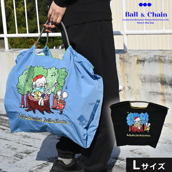 【即納】 Ball＆Chain ボールアンドチェーン 正規品 B.Rabbit Guitar Lサイズ バッグ エコバッグ トートバッグ 刺繍 ギフト hideaki mihara