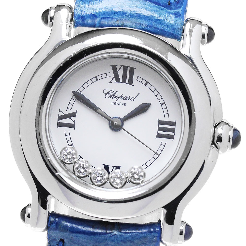 ショパール Chopard 27/8245-23 ハッピースポーツ 5Pダイヤ クォーツ レディース _692638【中古】