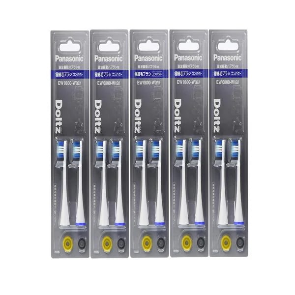 5個セット パナソニック EW0800-W ホワイト 替えブラシ ドルツ 極細毛ブラシ