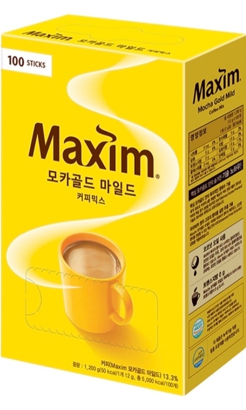 (韓国食品) 12g*100個*2box /モカ ゴールド／インスタントコーヒー／スティックコーヒー／韓国コーヒー／韓国インスタントコーヒー／韓国人気コーヒー