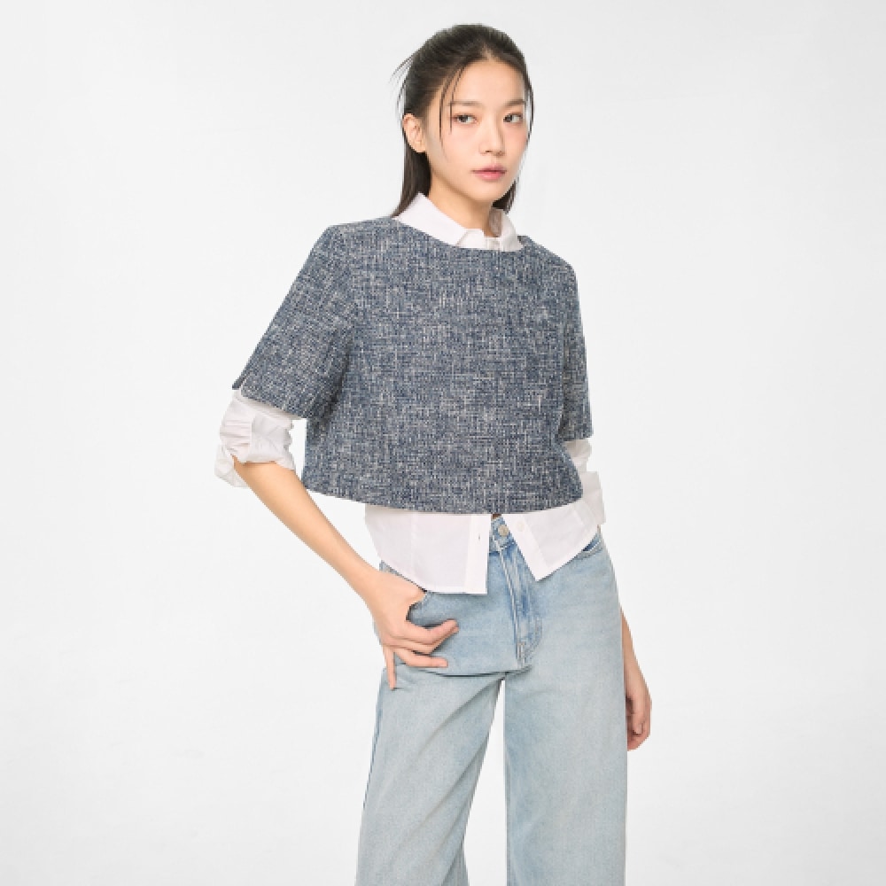 MIXXO ツーウェイジャケットブラウス_MIWBWF402B