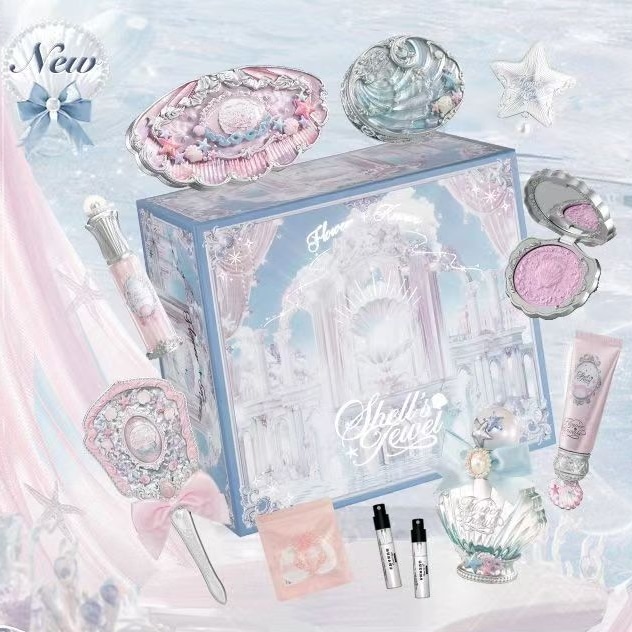 【2025新作登場発売】コスメセット/貝殻/シェルパールシリーズセット/バレンタインデー/誕生日プレゼント/記念日プレゼント/チーク/パウダー /リップ/香水 /クリームハイライト/ヘアピン