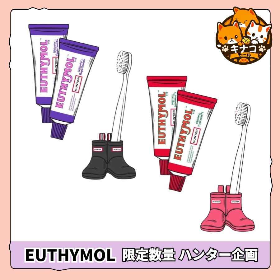 【限定数量 ユシモールxハンター企画】長靴スタンダー1個 + 歯磨き粉 106g ダブル企画(オリジナル/パープルコレクター)