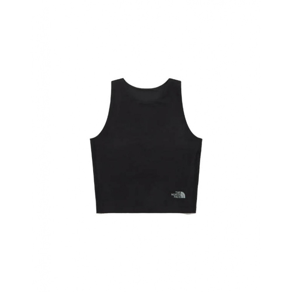 ノースフェイス女性用スウェイセミクロップトップ MNU9ER36A-BLK