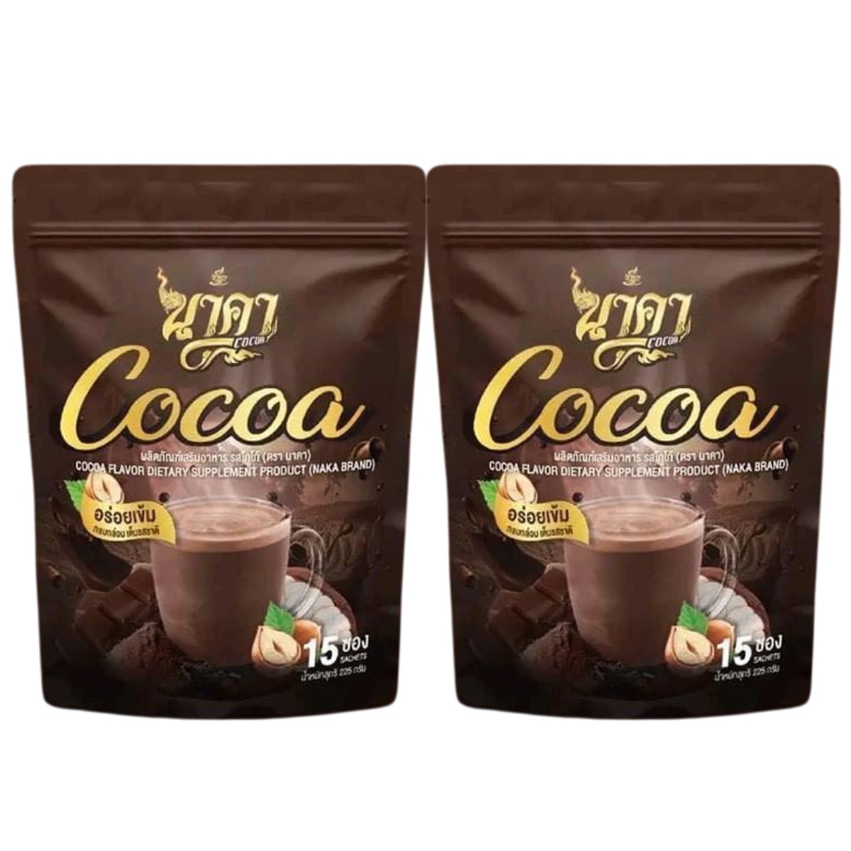 NAKA Cocoa 15 Sachets x 2 Packs