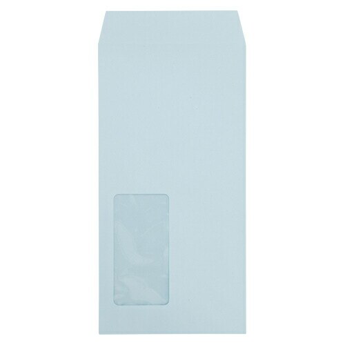 壽堂紙製品工業 マド付封筒長３ハーフトーンカラーブルー 03229