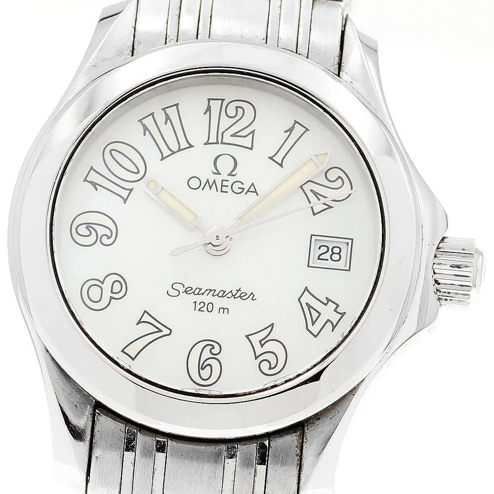 オメガ OMEGA 2581.70 シーマスター120 デイト クォーツ レディース _903892【中古】