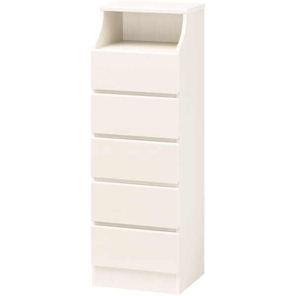 白井産業 CSC-1344H WH 組立簡単チェスト チェスカ ホワイト メーカー直送