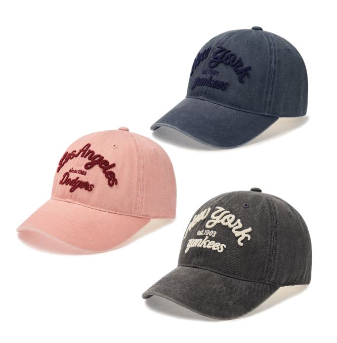 Varsity Lettering Color Denim Ball Cap
