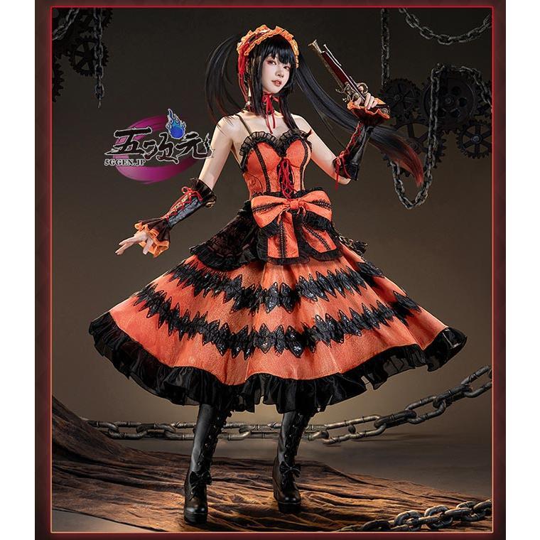 【一部分3日内出荷】猫屋小舗　デート・ア・ライブ コスプレ　時崎狂三　衣装 　ウィッグ　鞋　追加可