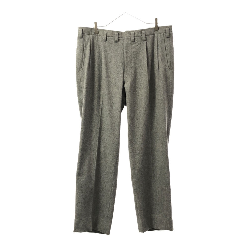 80s イギリス製 ロケットタロン スラックスパンツ ライトグレー 2タック センタープレス メンズ