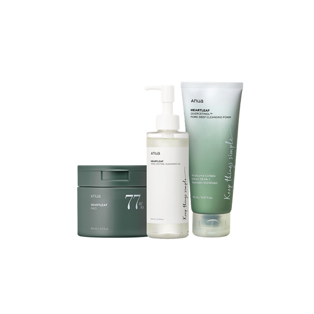 ドクダミ 77% クリア パッド 70枚 +ドクダミポアコントロールクレンジングオイル 200ml+ドクダミポアディープクレンジングフォーム 150mlセット