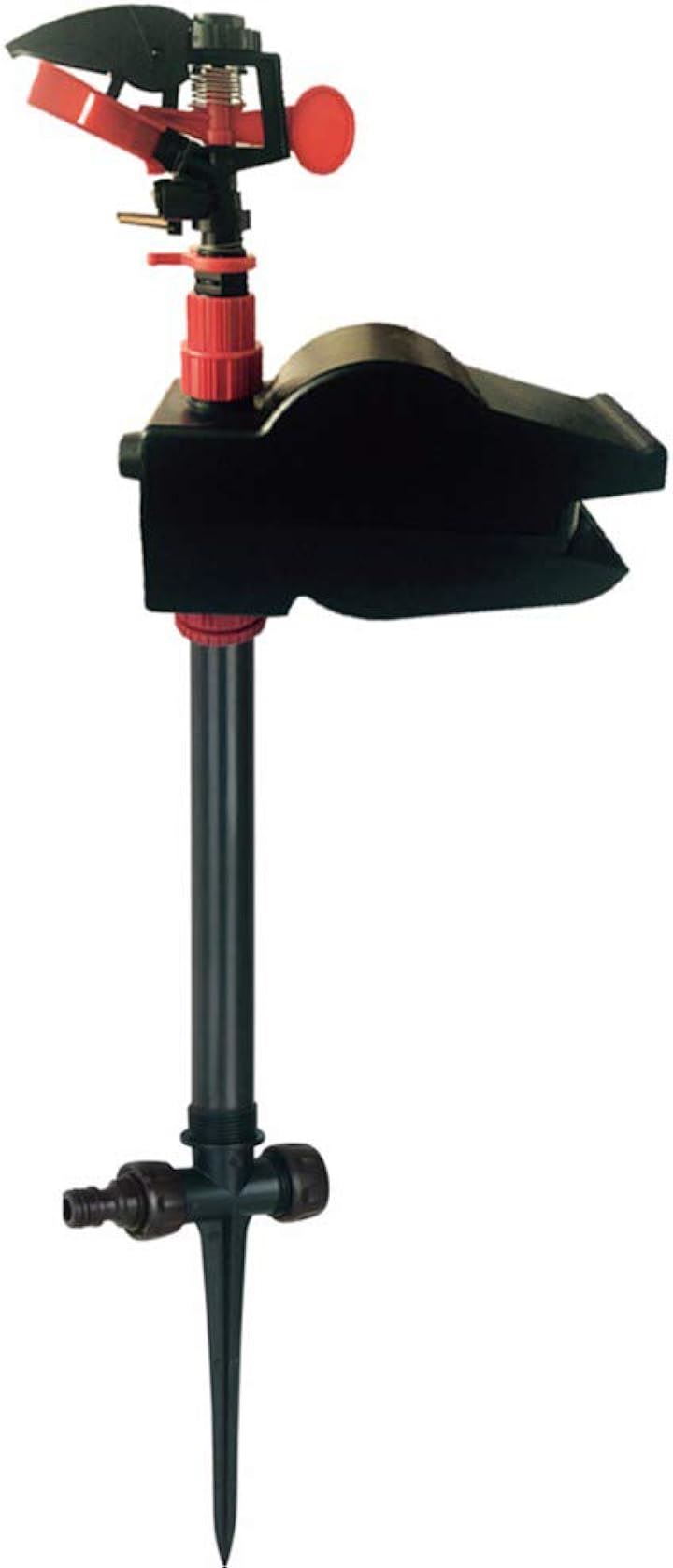 自動スプリンクラー 害獣対策 超音波 猫避け 動物駆除器 鳥避け 猫よけ カラスリス鼬鹿猫など対応 鳥害対策 無傷害 赤外線 畑＆庭園＆農場保護(赤, 31002)