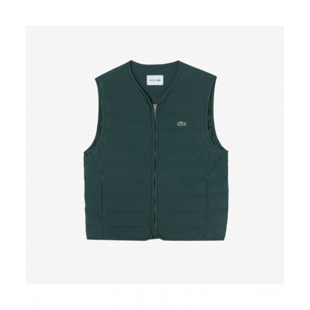 LACOSTE メンズライトウェイトダウンベスト [グリーン]