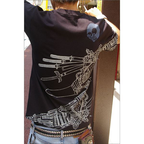 戦国武将Tシャツ (加藤清正) XSサイズ 半袖 綿100% ブラック(黒) (Uネック おもしろ) 5,196円