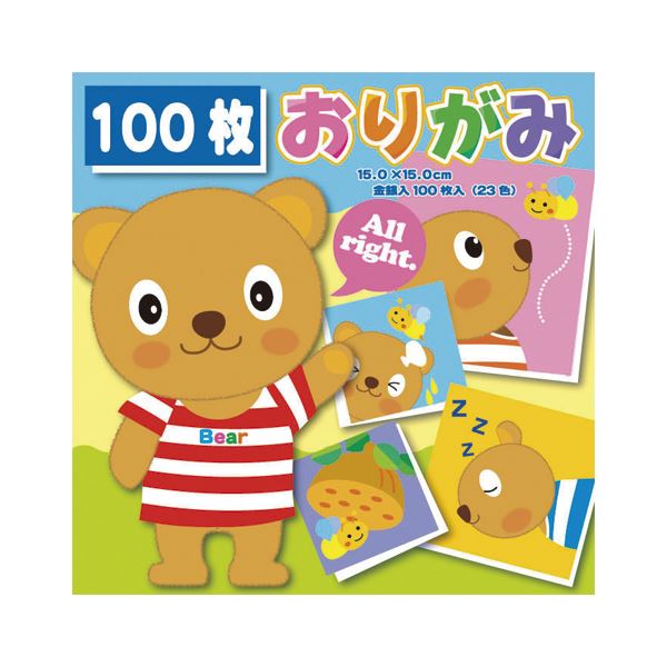 （まとめ） トーヨー 徳用おりがみ 15cm 100枚 No300(×50セット)