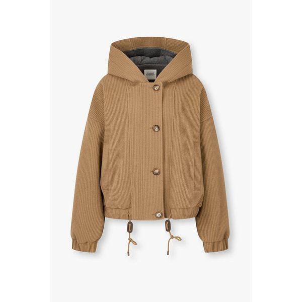 オーバーサイズ リブ フード付きジャンパー 9105413206011