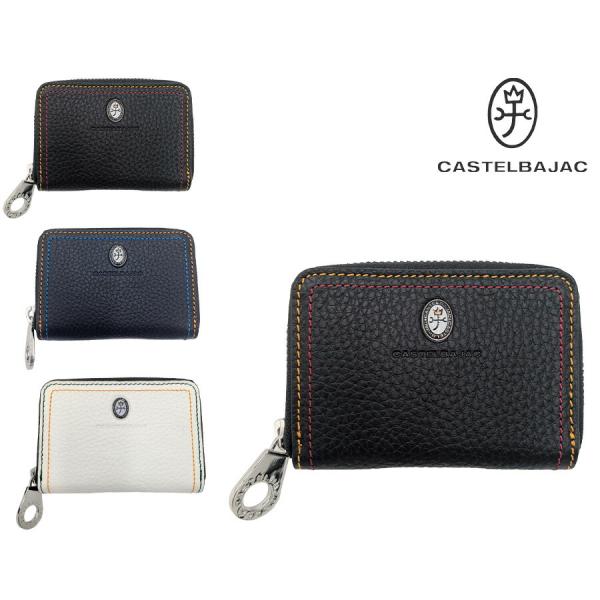 【正規取扱店】【CASTELBAJAC】[スレッドシリーズ] 036622 コインケース 小銭入れ ウォレット 革小物 牛革 おしゃれ 普段使い ユニセックス ギフト ブラック
