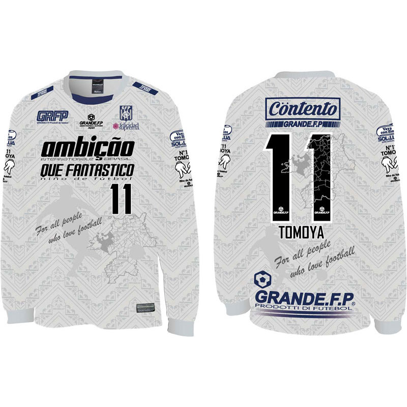 GRANDE.F.P グランデエフピー 見木友哉×GRANDE.F.Pコラボ TOMOYA・NO.11 昇華転写サポート 長袖プラシャツ フットサル プラクティスシャツ gfph25111-11 7,069円