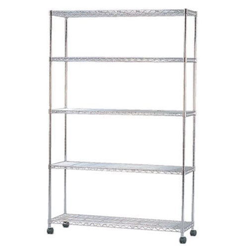 アイリスオーヤマ MTO-1118C メタルミニ（5段・110cm幅）奥行35cm 高さ174.5cm ポール径19mm MTO1118C