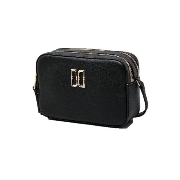 AK水原店 ハンドバッグ ゴールドロゴ ブラック ミニクロスバッグ DCWA4E069