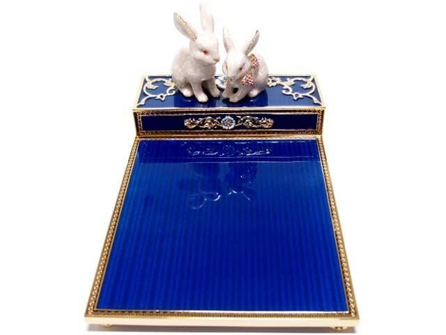 Bonne Chance ボン・シャンス スワロフスキー メモ台 動物シリーズ うさぎ