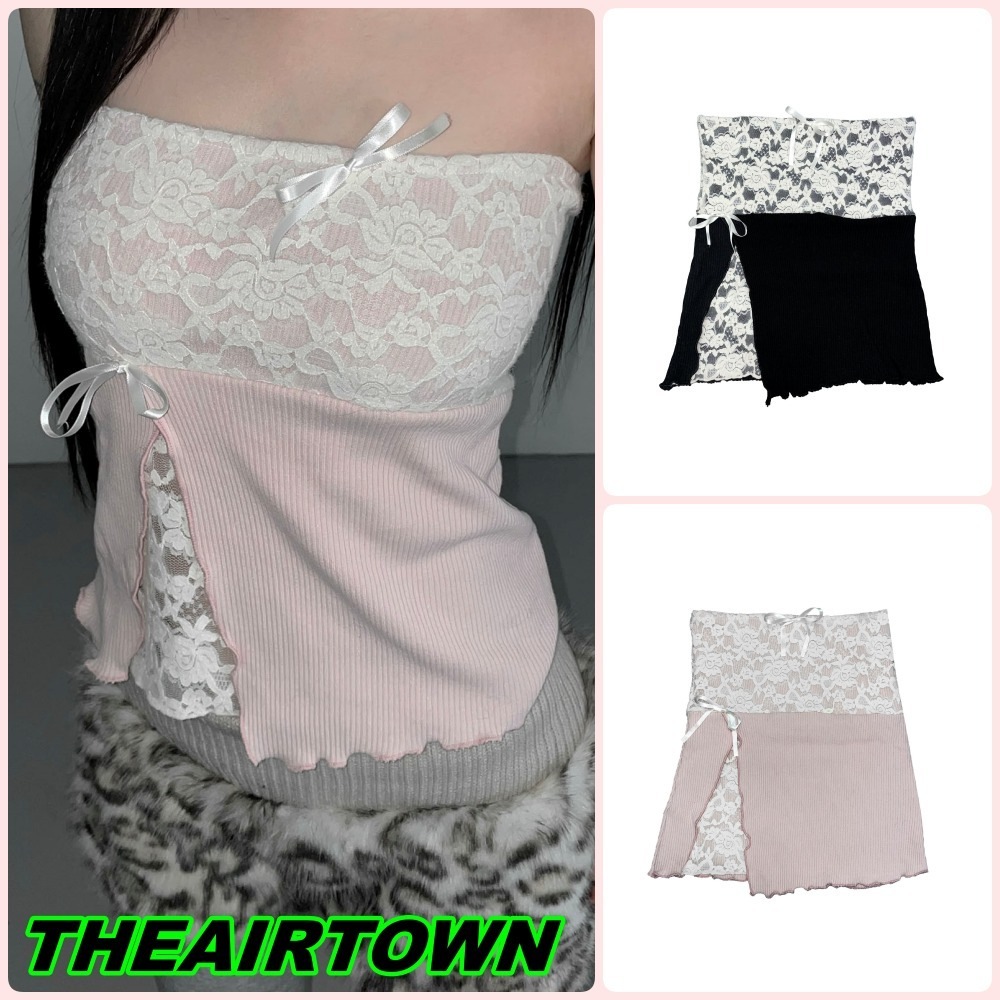 【THEAIRTOWN】ruel lace top (3 color)