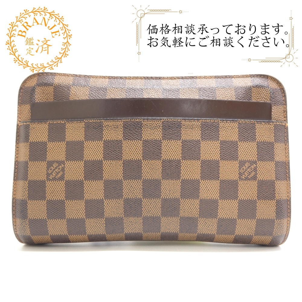 N51993 サンルイ クラッチバッグ ダミエ セカンドバッグ ブラウン メンズ