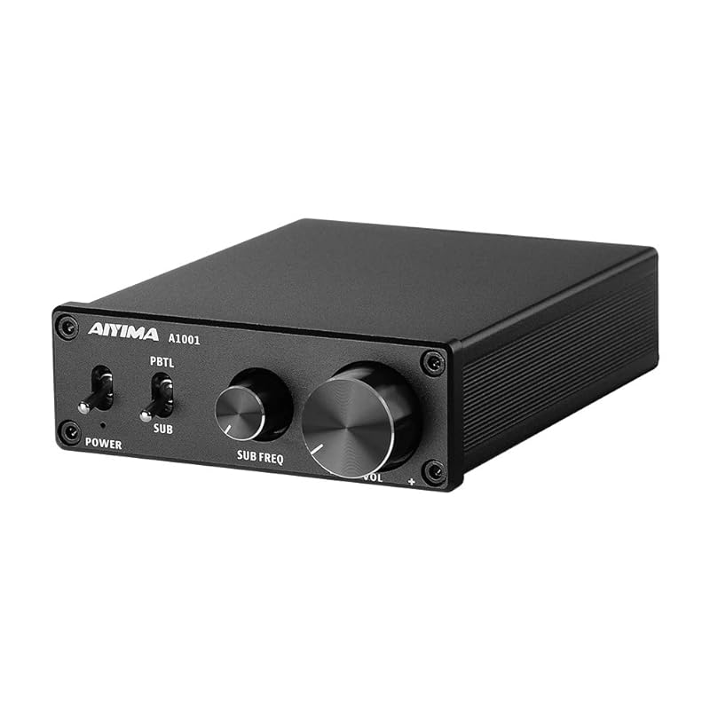 TPA3116D2 100Wサブウーファーアンプ クラスD HiFiモノラルデジタルハイパワーオーディオAmplificador AMP DC12-24Vホームシアター (TPA3116D2, ブラッ