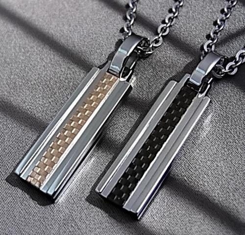 LION HEART プレートタグ ステンレス ペアネックレス 04N141SM/04N141SL