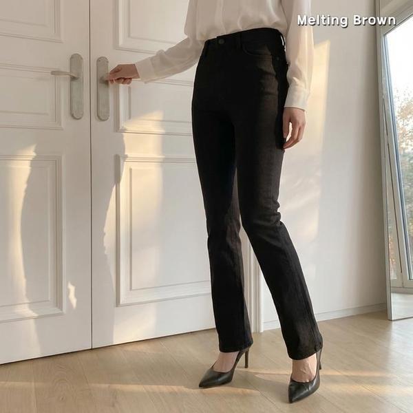 レディース起毛裏地ブーツカットパンツ K14