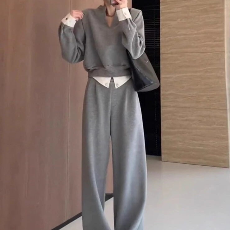 レディース トップス パンツ ボトムス プルオーバー セットアップ ストレートパンツ ロングパンツ ツーピース ショート ロング 長袖 萌袖 スキッパー 切り替え フェミニン かわいい 大人可愛い