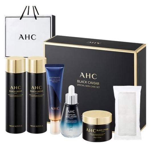 A.H.Cブラックキャビアスペシャル基礎化粧品スキンケア5種セット/韓国直送