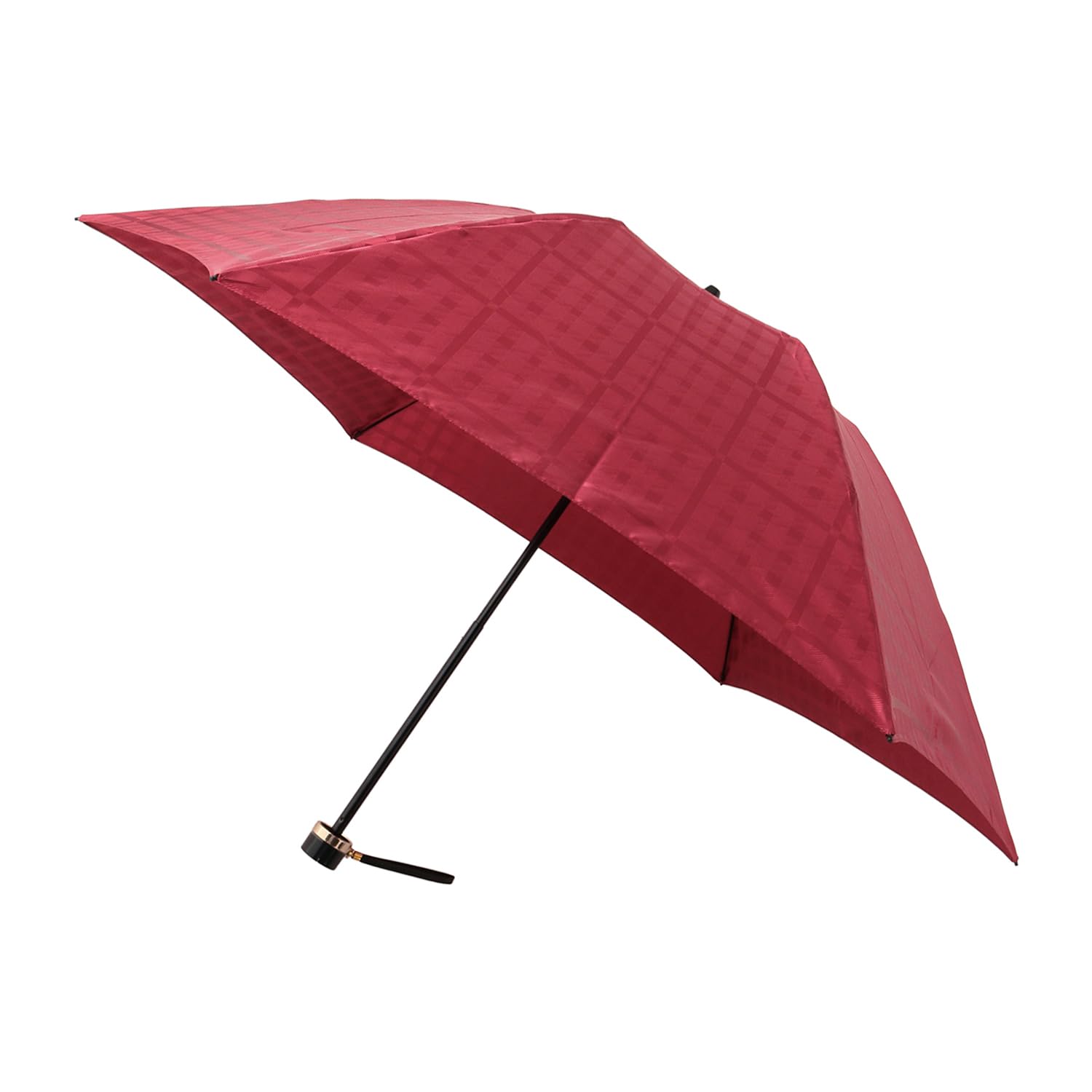 ムーンバット 【ダックス】 雨傘 折りたたみ傘 後染め ジャガード 21-125-11162-02 レッド