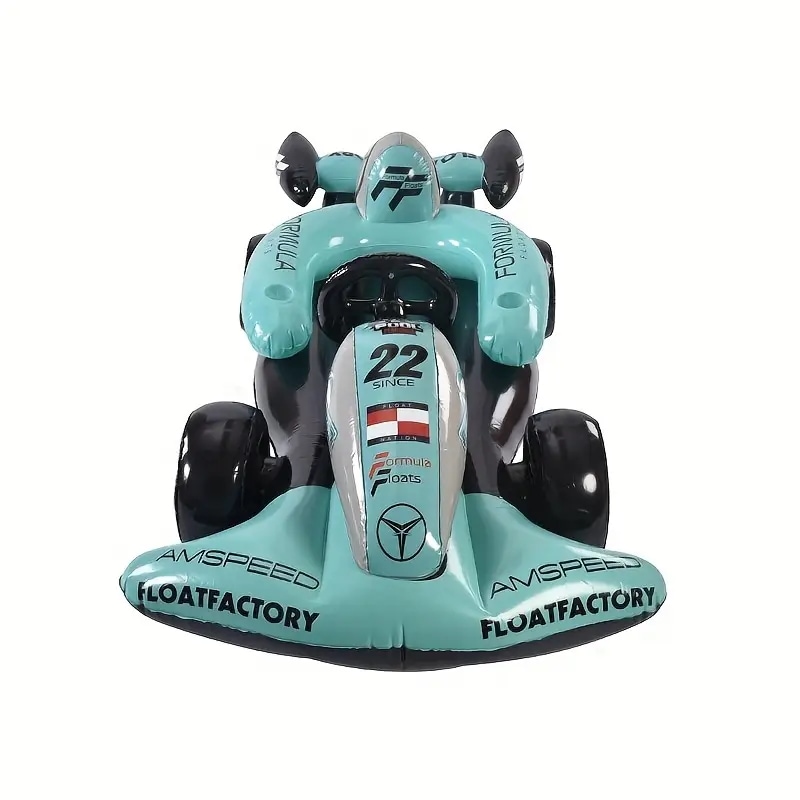 大型 ウォーター インフレータブル レーシング フロート F1 デザイン PVC 素材 軽量 耐久性 ヨット コンパニオン プール おもちゃ シート 機能 夏 水上 エンターテインメント 6,664円