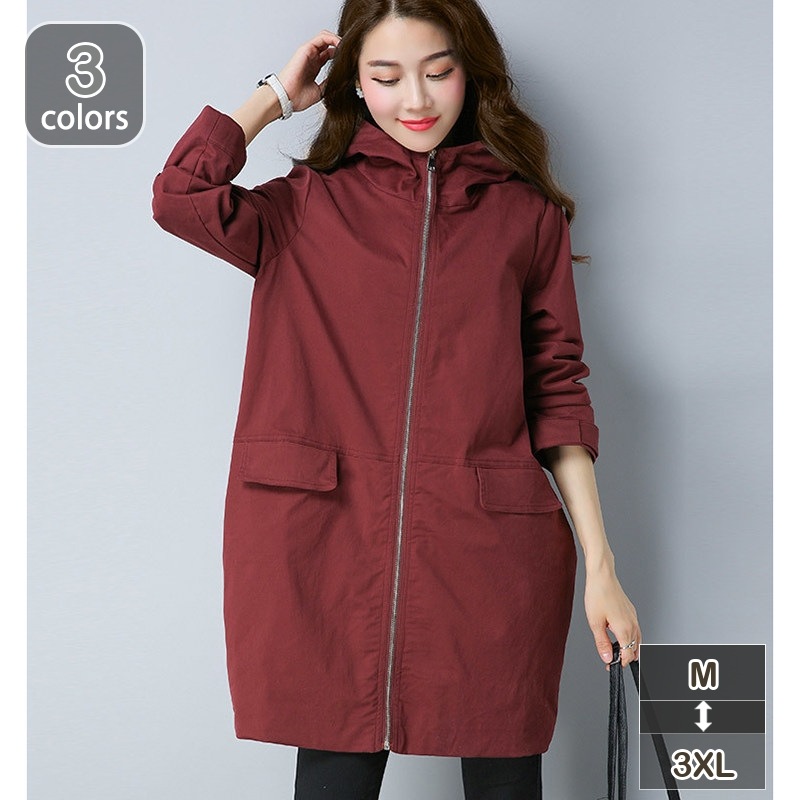 スプリングコート トレンチコート ロング丈 レディース 春 夏 ショートコート フード付き 春コート 秋 アウター トレンチ 長袖 体型カバー アウター お洒落 防風 カジュアル 普段着 羽織 上着