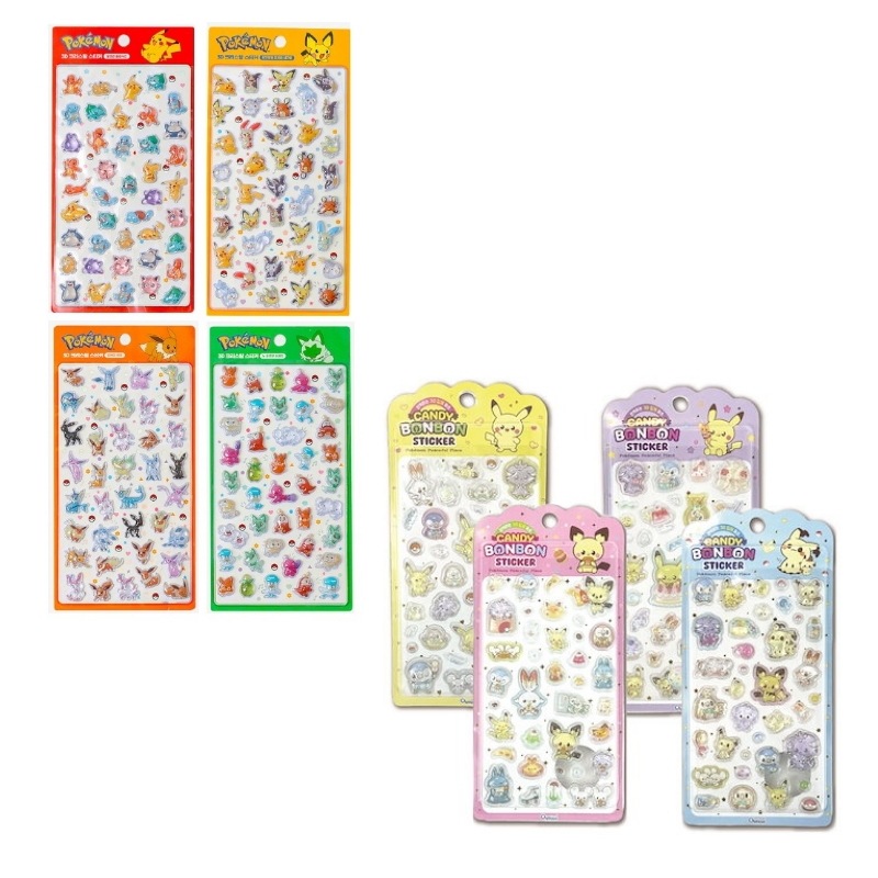 Qoo10] 韓国限定 ポケモン シール ボンボンドロ : 文具