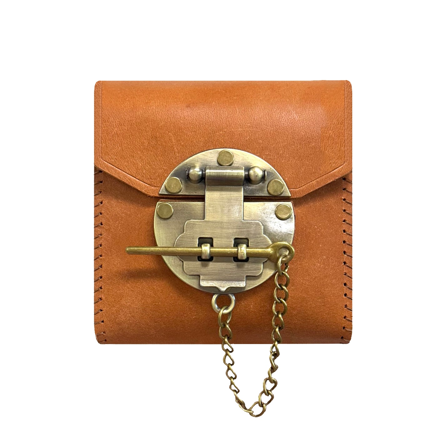 ビンテージ 留め具 牛革 キューブ ダンボール 小さなコラージュ素材 保管用 大容量 ポーチ