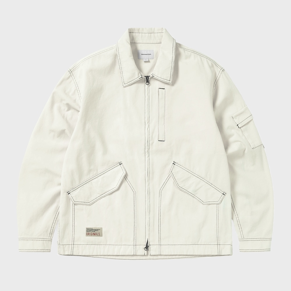 ディス・イズ・ネヴァー・ザットコントラストステッチジャケットエクリュ