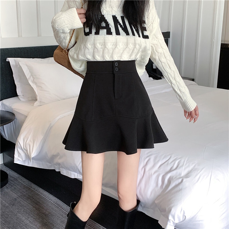 ボトムス スカート ミニスカート フレアスカート ハイウエスト フレア ミニ丈 可愛い かわいい 大人可愛い きれいめ シンプル 上品 おしゃれ カジュアル こなれ感 個性的 主役級 存在感 抜け感